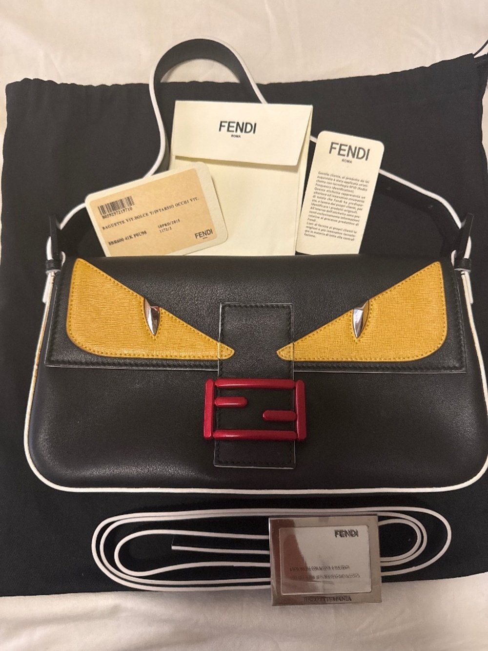 Fendi Monster Eyes Bag Bugs Baguette-2015 Karl Lagerfeld Collection